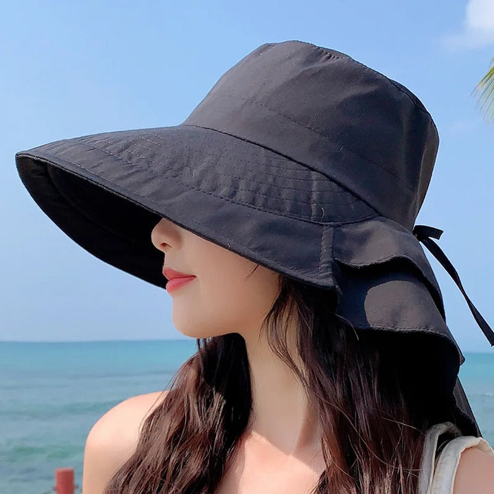 Stornfield | SUNNY | Women's Sun Hat | Wide Brim UV Neck Protection | Women's Beach Sun Hat