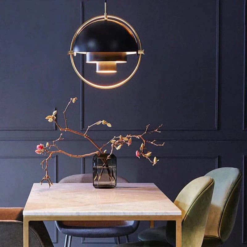 Modern Danish Iron Pendant Lamp – Minimalist Industrial Design for Dining Room and Living Room | Stornfield
