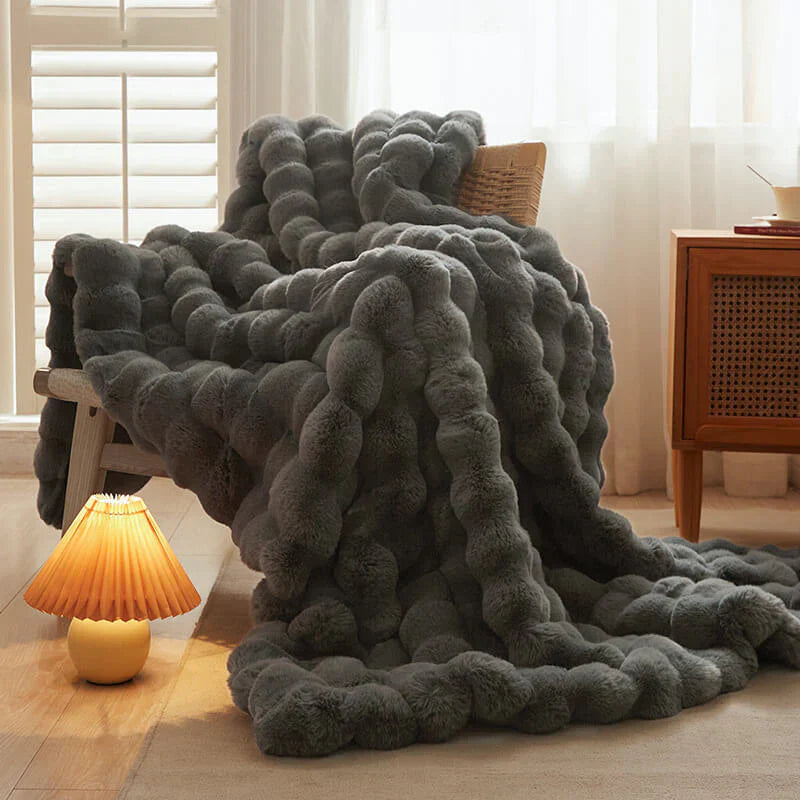 Plush faux fur throw blanket for ultimate cozy warmth | Stornfield