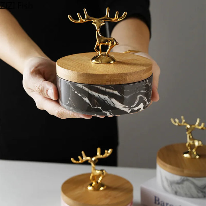 HertGlow Ceramic Ashtray – Stylish deer design for desk and living room | Stornfield