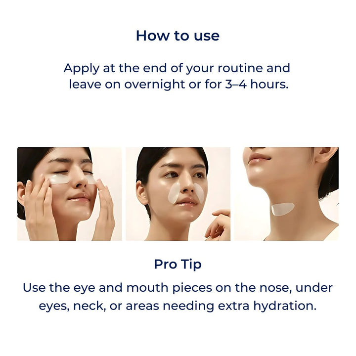 Dermaglow | Collagen Fabric Mask – Overnight Hydration – Hydrogel – Mature & Dry Skin Stornfield