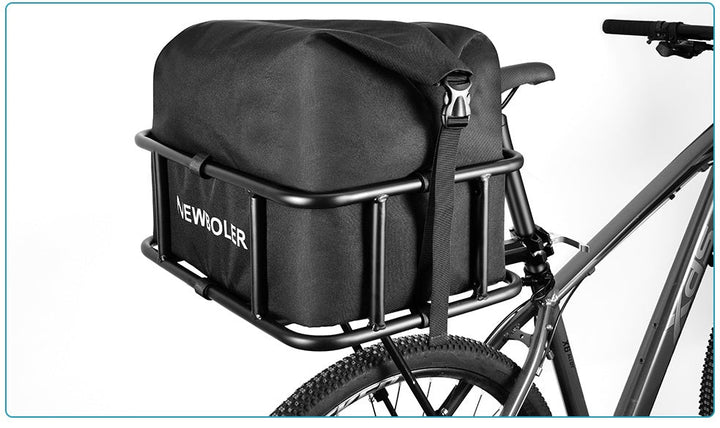 Stornfield | Heavy-Duty Rear Bike Basket with Rack – Large Metal Bicycle Carrier for Groceries, Commutes & E-Bikes