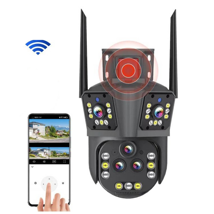 DualGuard Ultra 10K – 20MP Surveillance Camera with 5 Lenses and 20x Zoom | Stornfield