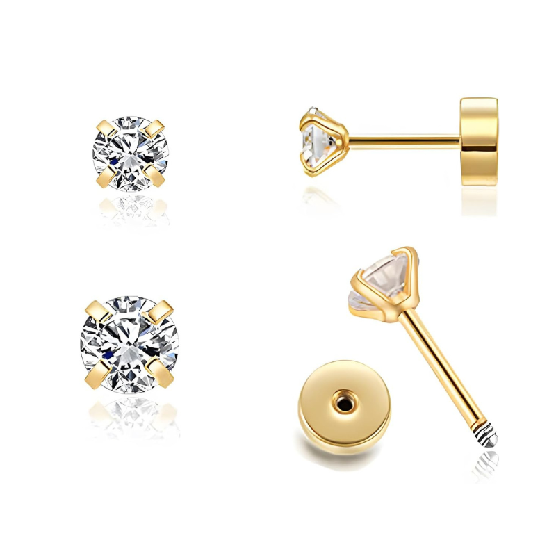 Ear studs with flat back | Stornfield