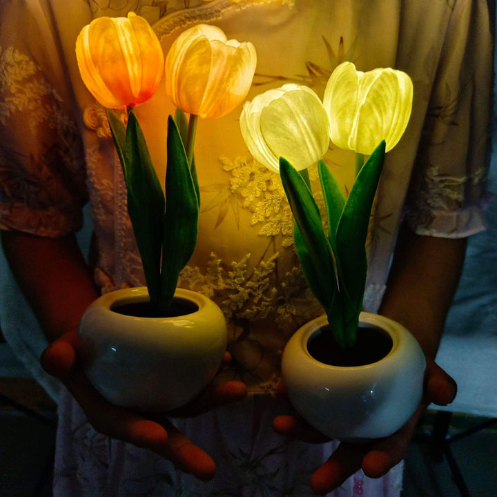 Stornfield | LED Table Lamp Night Tulip Peony Creative Modern Simulation