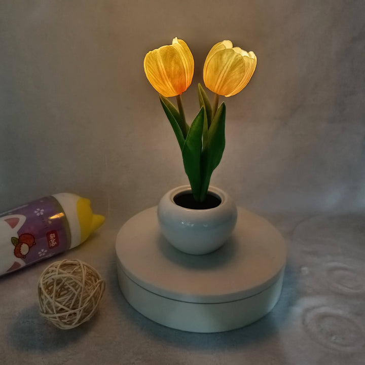 Stornfield | LED Table Lamp Night Tulip Peony Creative Modern Simulation