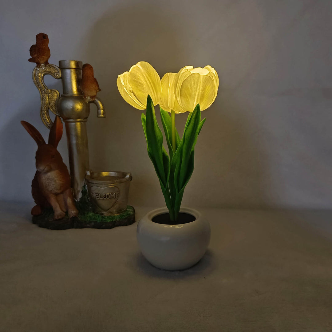 Stornfield | LED Table Lamp Night Tulip Peony Creative Modern Simulation