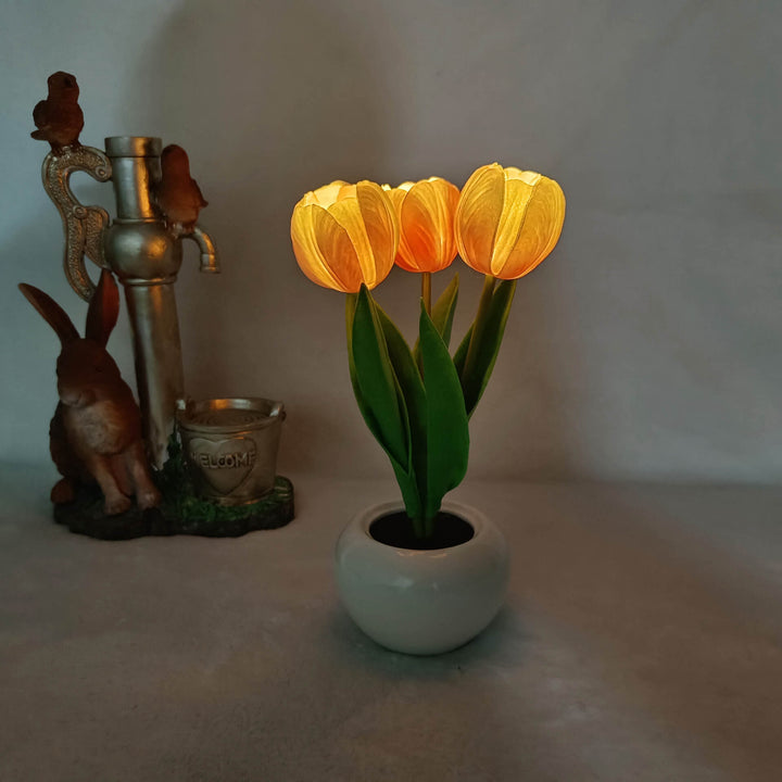 Stornfield | LED Table Lamp Night Tulip Peony Creative Modern Simulation