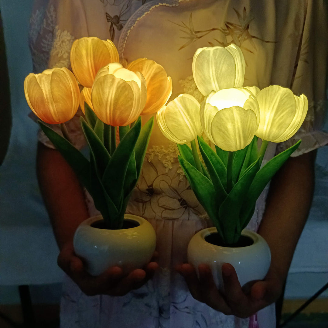 Stornfield | LED Table Lamp Night Tulip Peony Creative Modern Simulation