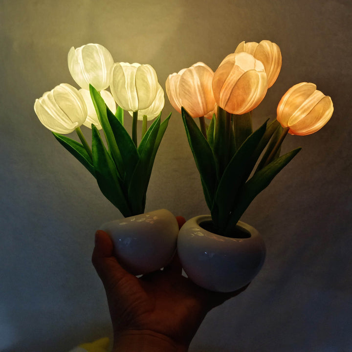 Stornfield | LED Table Lamp Night Tulip Peony Creative Modern Simulation