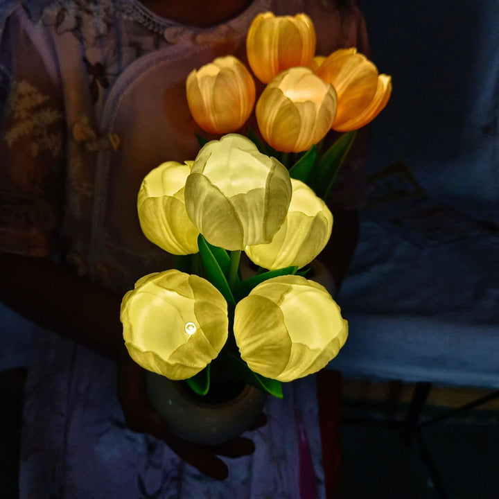 Stornfield | LED Table Lamp Night Tulip Peony Creative Modern Simulation