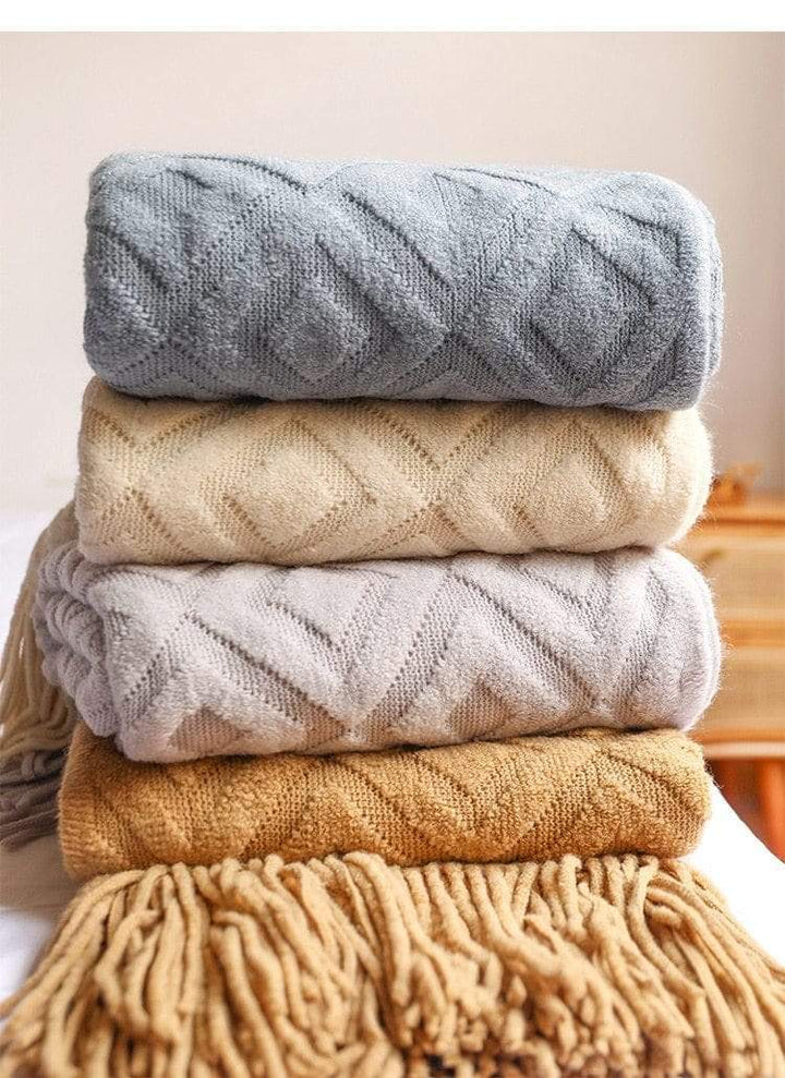 Diamond-shaped blanket Stornfield