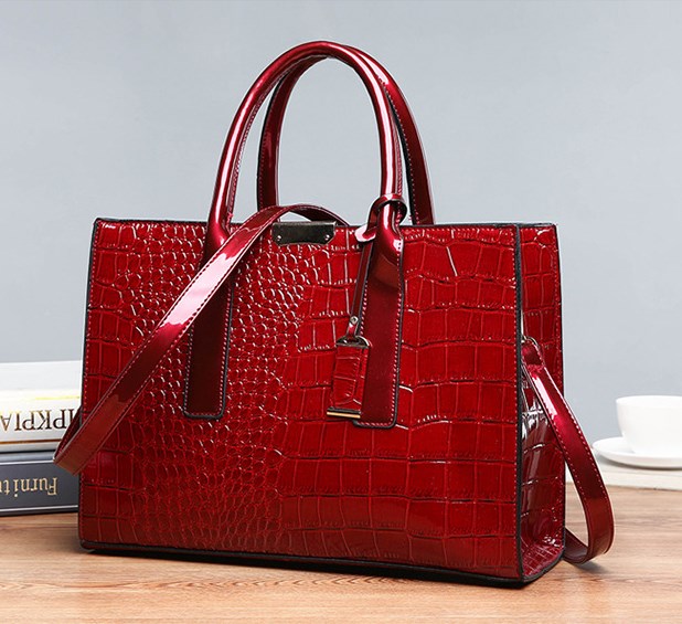 Stornfield | Crocodile embossed bag.