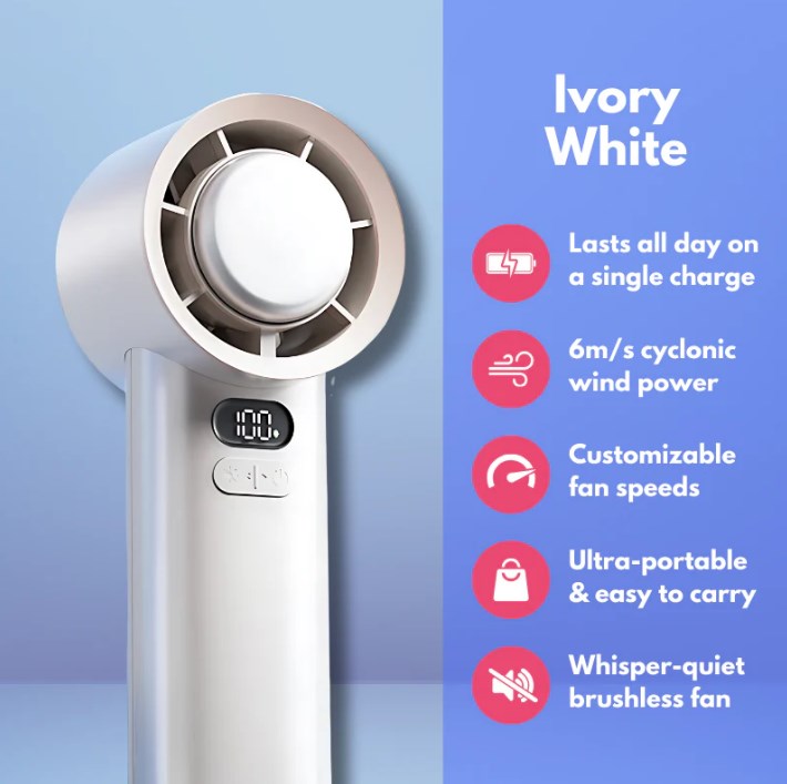 Portable Handheld Cyclone Fan | Stornfield