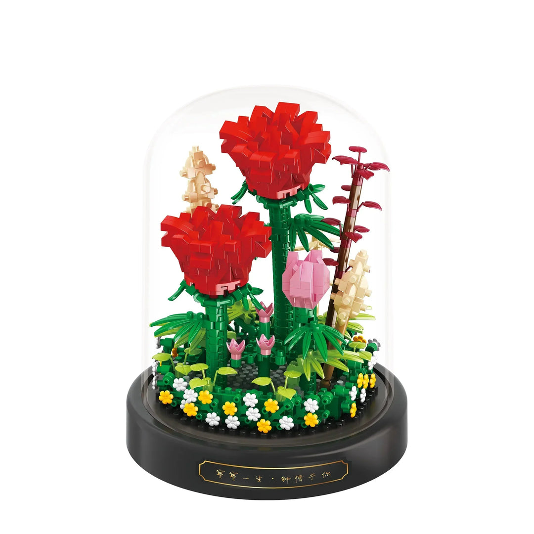Stornfield | BloomBrick DIY Micro Flower Building Blocks | Mini Brick Puzzle | Home Decoration & Gift Idea for Kids