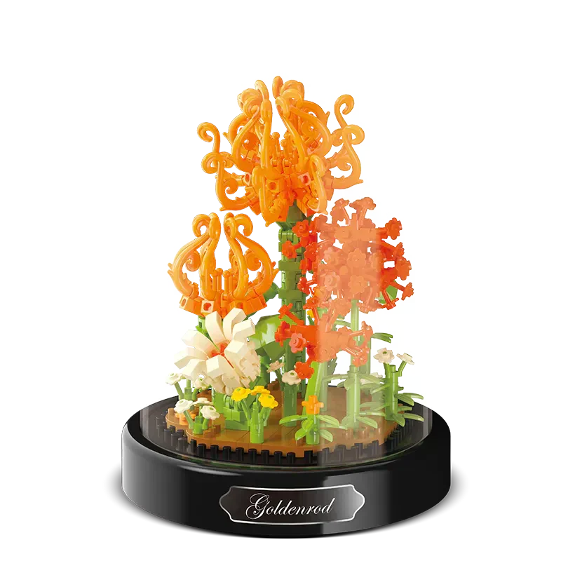 Stornfield | BloomBrick DIY Micro Flower Building Blocks | Mini Brick Puzzle | Home Decoration & Gift Idea for Kids