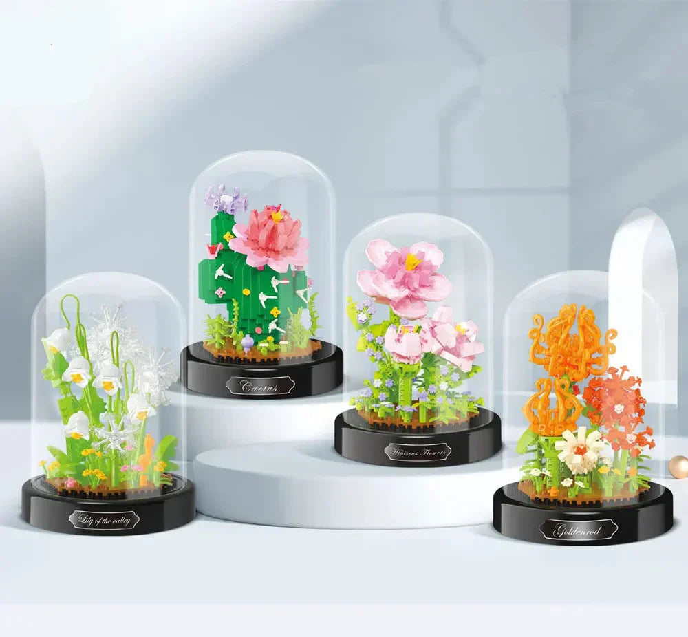 Stornfield | BloomBrick DIY Micro Flower Building Blocks | Mini Brick Puzzle | Home Decoration & Gift Idea for Kids