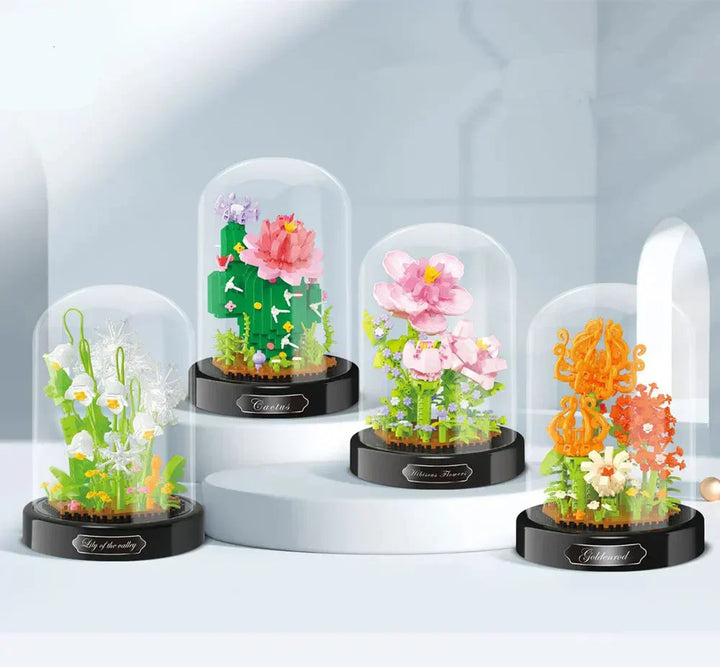 Stornfield | BloomBrick DIY Micro Flower Building Blocks | Mini Brick Puzzle | Home Decoration & Gift Idea for Kids