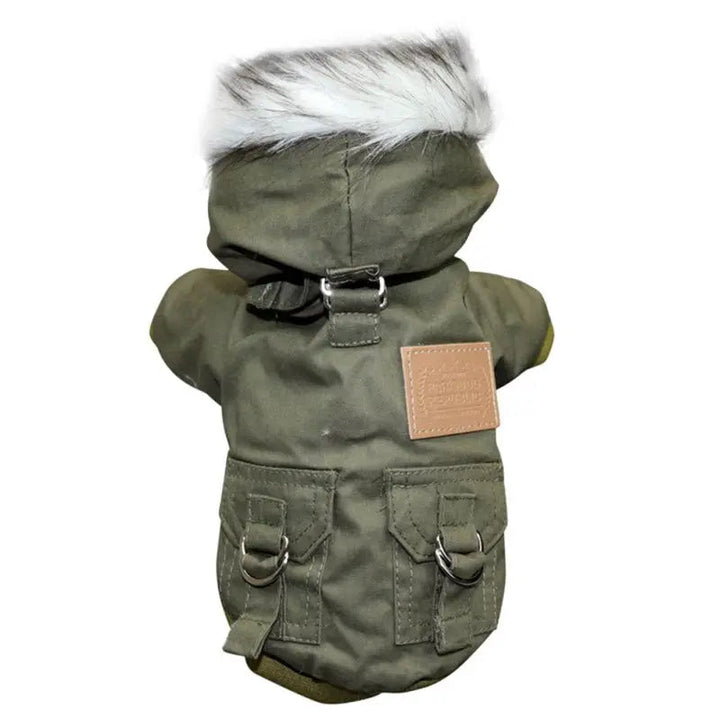 Stornfield | Dog Coat with Fur Hood - Dog and Cat Apparel