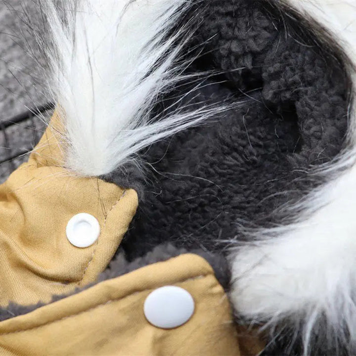 Stornfield | Dog Coat with Fur Hood - Dog and Cat Apparel