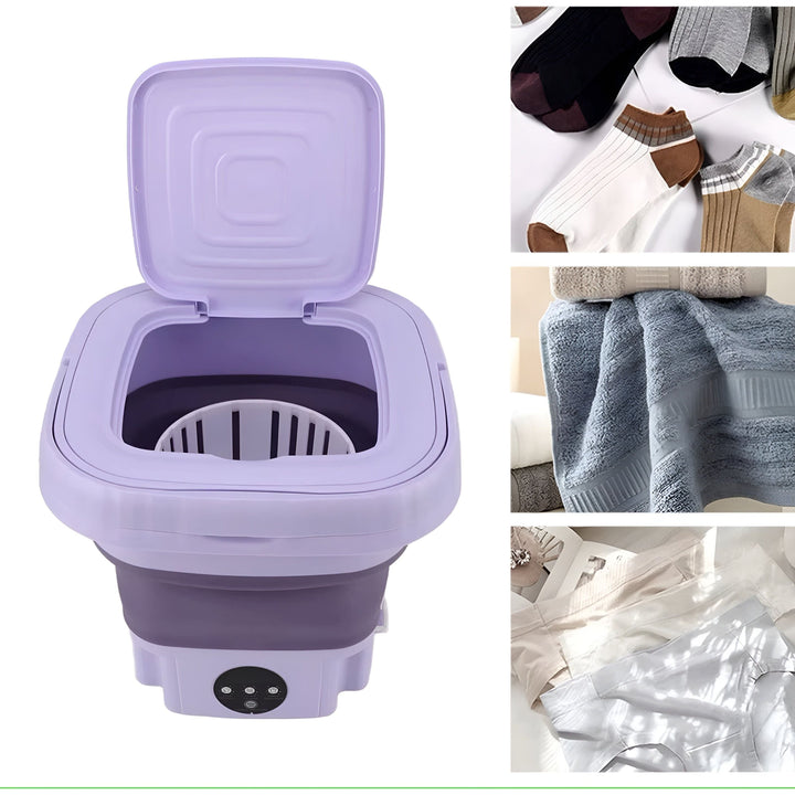 QuickSpin Washing Machine – Foldable Mini Washing Machine with Dryer | Stornfield