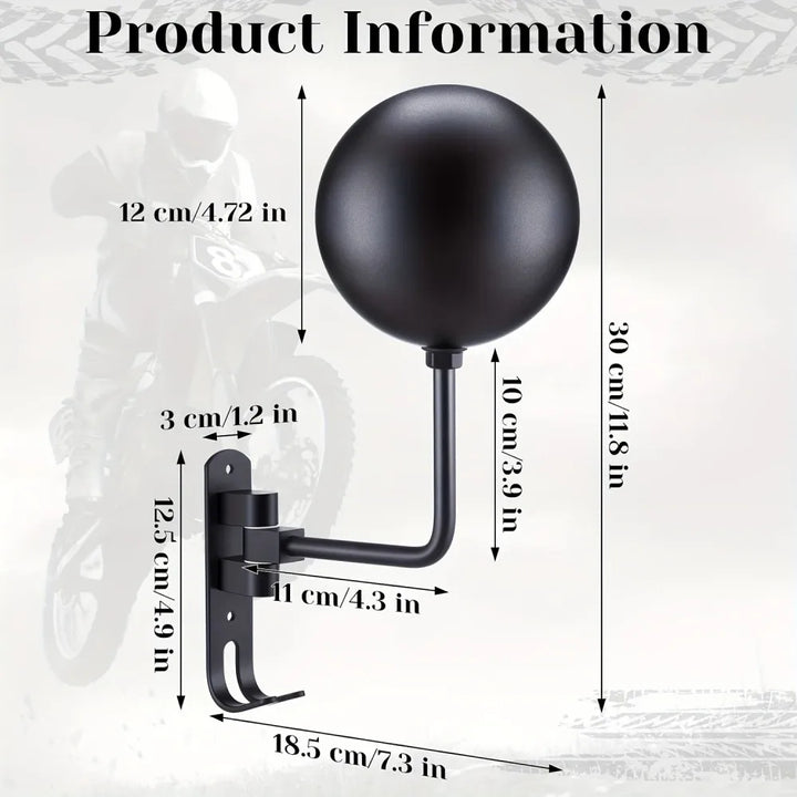 Helmet Holder Wall Mount Swivel with Hanging Hook | Stornfield