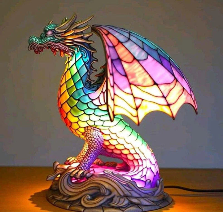 Stornfield | Animal Stained Glass Table Lamp Ornament