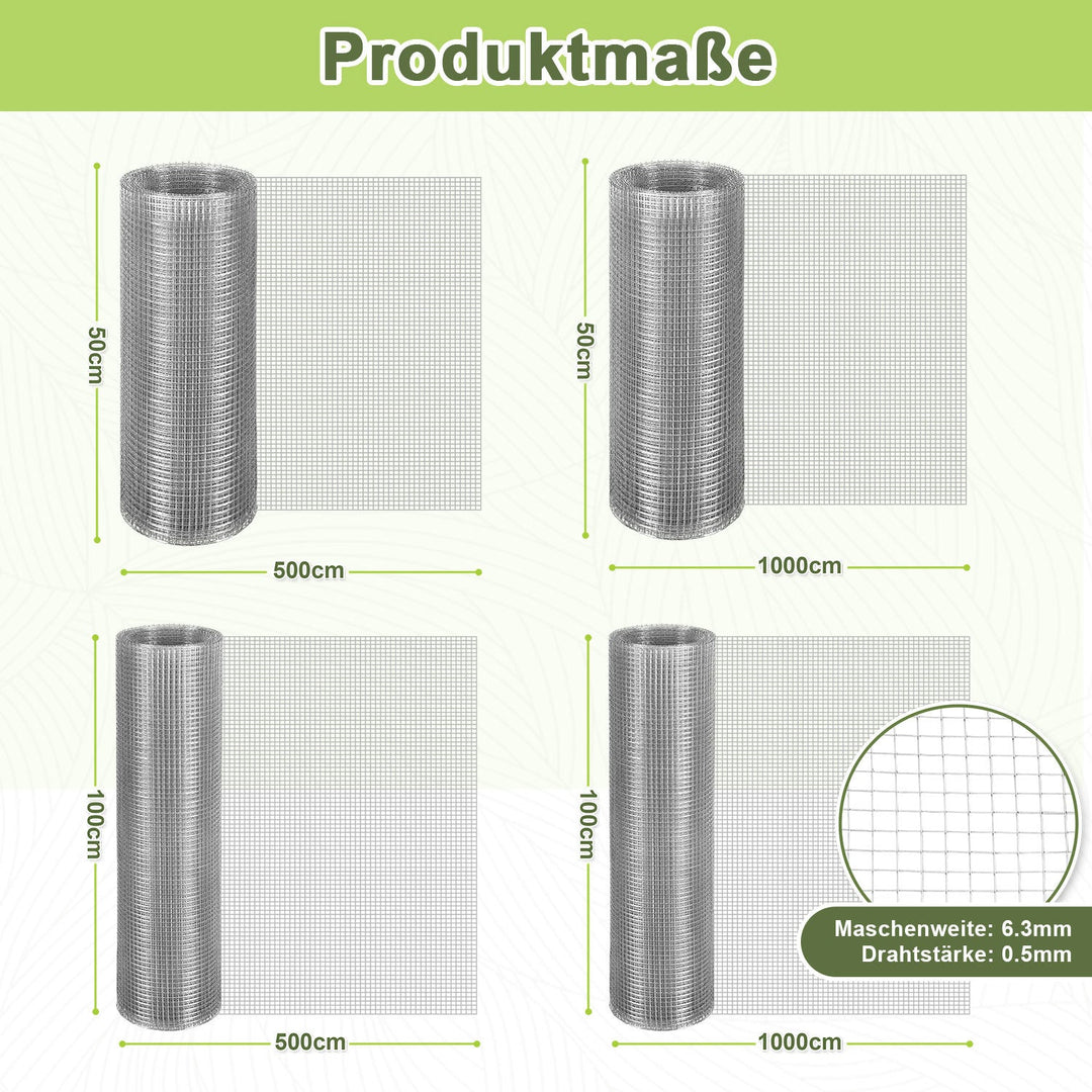 Wire mesh Galvanized 5m/10m Aviary wire Mole mesh | Stornfield