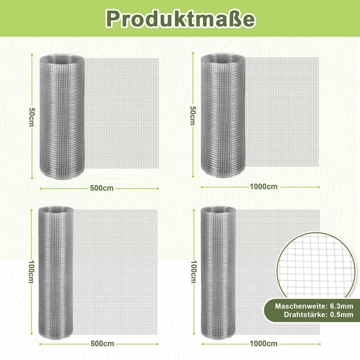 Wire mesh Galvanized 5m/10m Aviary wire Mole mesh | Stornfield