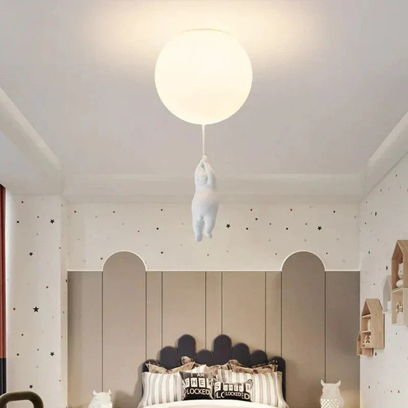 Stornfield | DreamyBear Lamp - Kids' Ceiling Lamp with Bear and Balloon