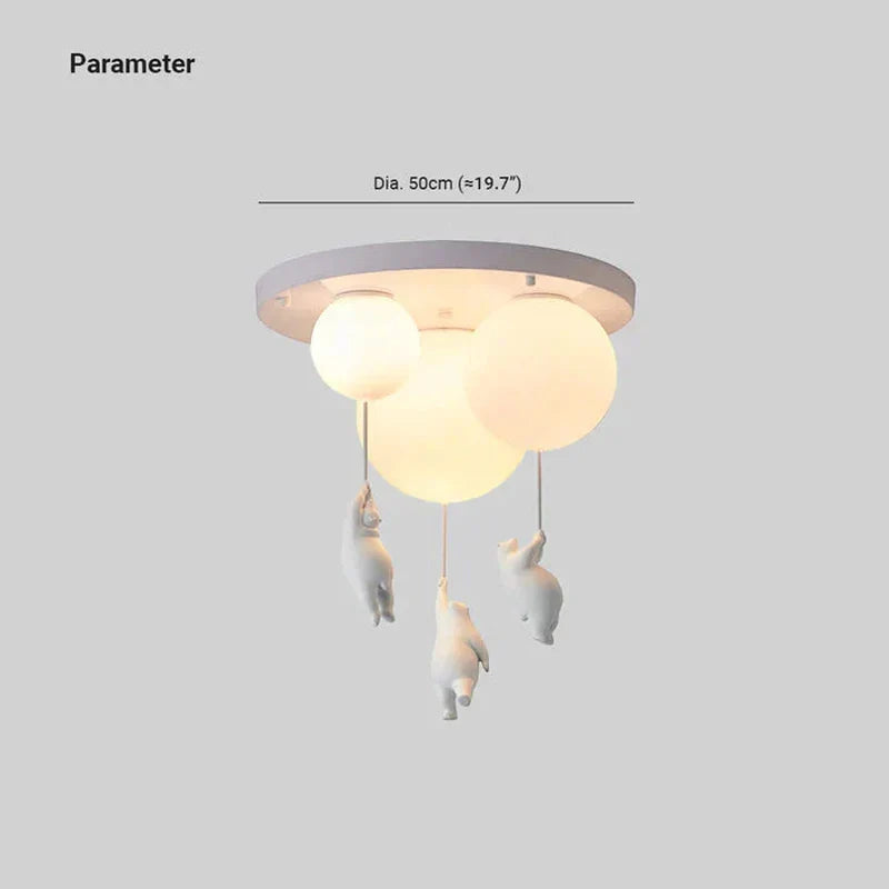 Stornfield | DreamyBear Lamp - Kids' Ceiling Lamp with Bear and Balloon
