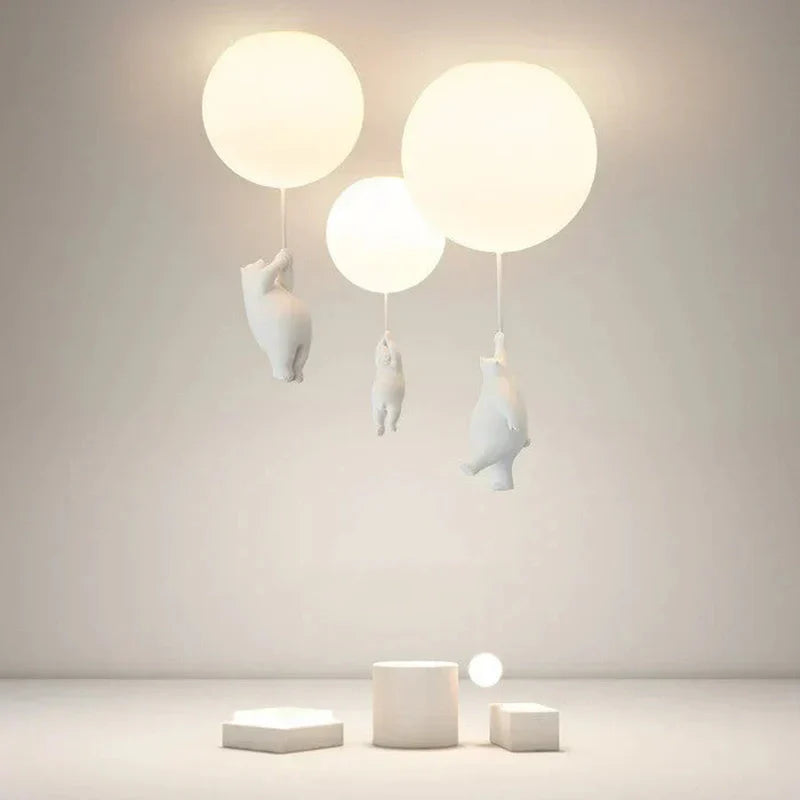 Stornfield | DreamyBear Lamp - Kids' Ceiling Lamp with Bear and Balloon