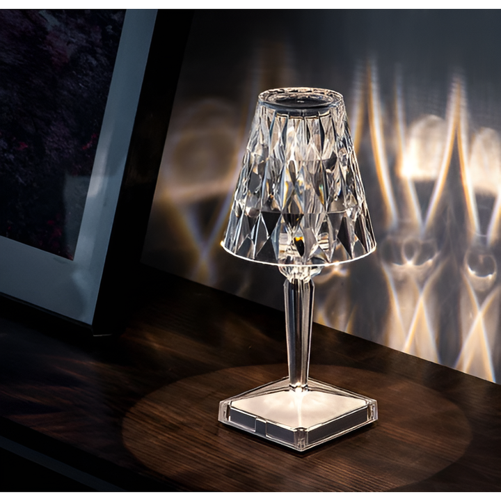 Diamond Glow - Wireless USB Crystal Shine Nightstand Lamp | Stornfield