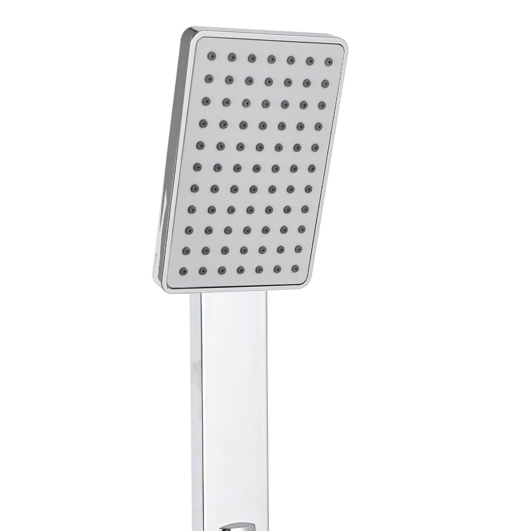 Shower panel stainless steel wall shower panel 5 functions silver | Stornfield