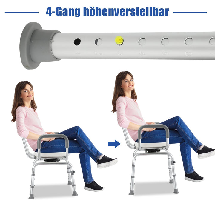 Shower chair Shower stool 360°rotatable | Stornfield