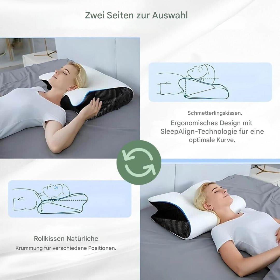 RelaxNek Ergonomic Memory Foam Pillow – Support for Neck and Back | Stornfield