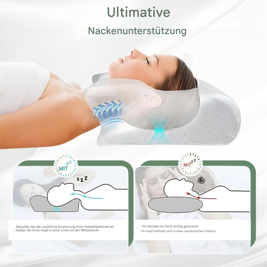 RelaxNek Ergonomic Memory Foam Pillow – Support for Neck and Back | Stornfield