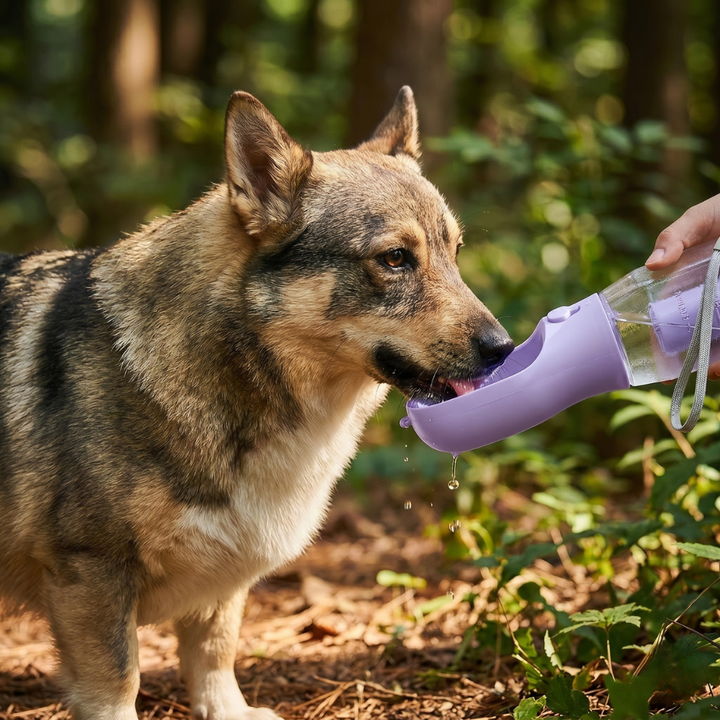 TrailBuddy™ – 3-in-1 Dog Water Bottle with Food Box | Stornfield