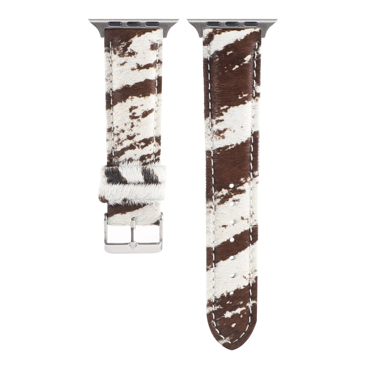 Stornfield | Frerndorf | Fluffy Leopard Print Horsehair Leather Strap for Apple Watch Series 9&8&7 41mm / SE 3&SE 2&6&SE&5&4 40mm / 3&2&1 38mm(1)