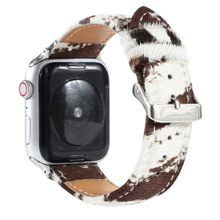 Stornfield | Frerndorf | Fluffy Leopard Print Horsehair Leather Strap for Apple Watch Series 9&8&7 41mm / SE 3&SE 2&6&SE&5&4 40mm / 3&2&1 38mm(1)