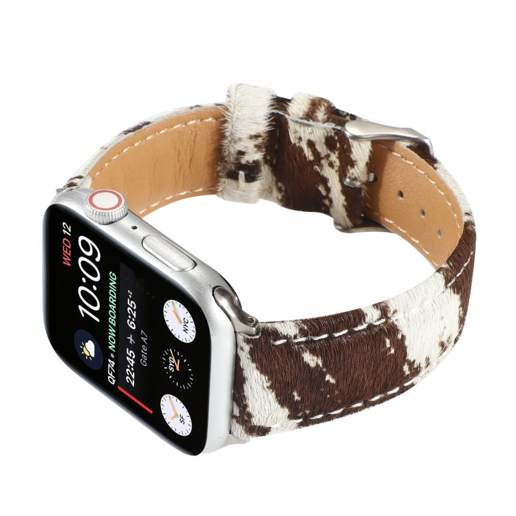 Stornfield | Frerndorf | Fluffy Leopard Print Horsehair Leather Strap for Apple Watch Series 9&8&7 41mm / SE 3&SE 2&6&SE&5&4 40mm / 3&2&1 38mm(1)