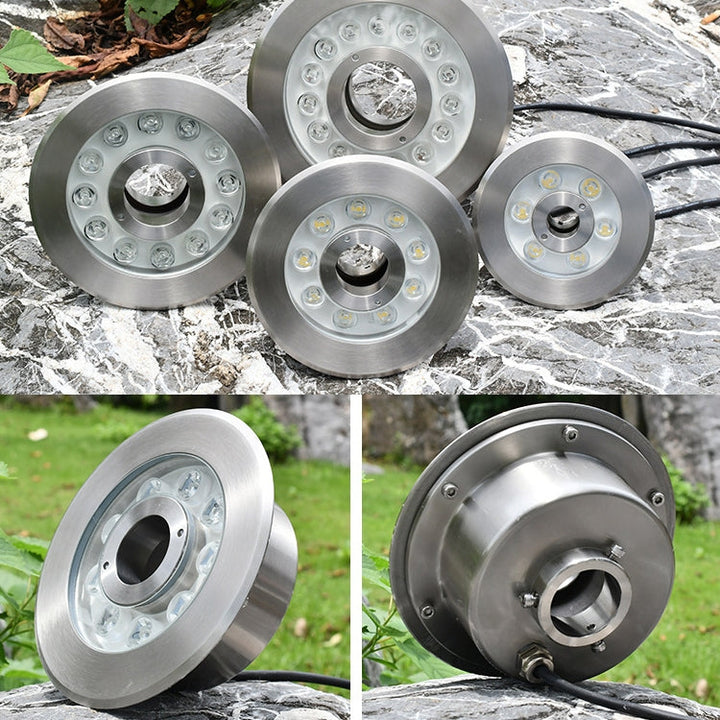 Stornfield | 12W Color Changing LED Stainless Steel Underwater Landscape Light (Colorful)