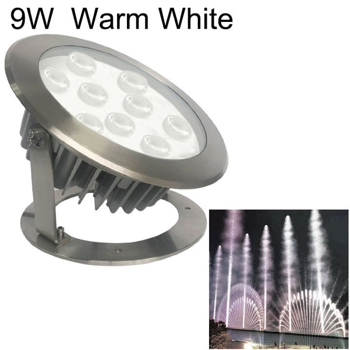 Stornfield | 9W Square Park Landscape LED Underwater Pool Light (Warm White Light)