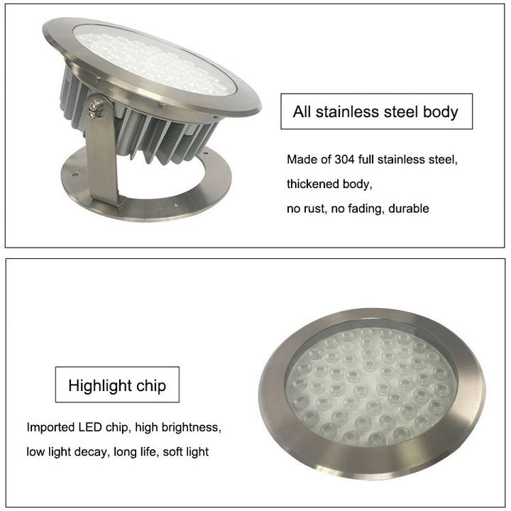 Stornfield | 9W Square Park Landscape LED Underwater Pool Light (Warm White Light)