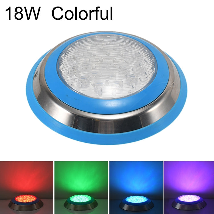 Stornfield | 18W LED Stainless Steel Pool Wall Light Underwater Landscape Light (Colorful Light)