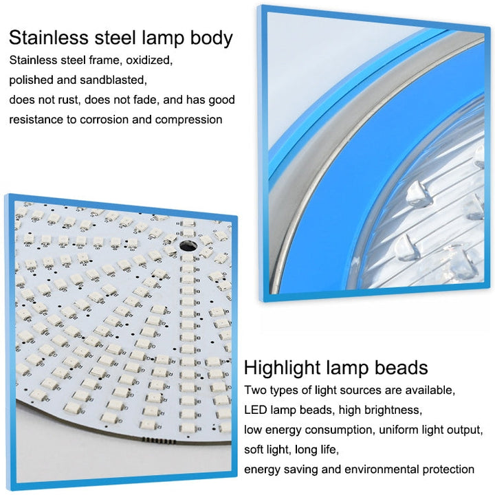 Stornfield | 15W LED Stainless Steel Underwater Wall-Mounted Pool Light (Colored Light + Remote Control)