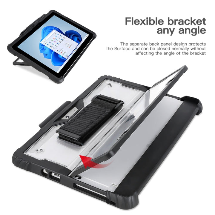 Stornfield | For Microsoft Surface Pro 4 / 5 / 6 / 7 / 7+ Clear Acrylic Laptop Case with Hand & Shoulder Strap