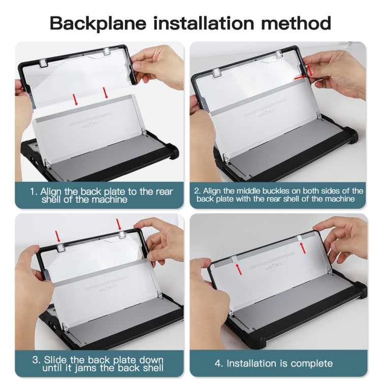 Stornfield | For Microsoft Surface Pro 4 / 5 / 6 / 7 / 7+ Clear Acrylic Laptop Case with Hand & Shoulder Strap