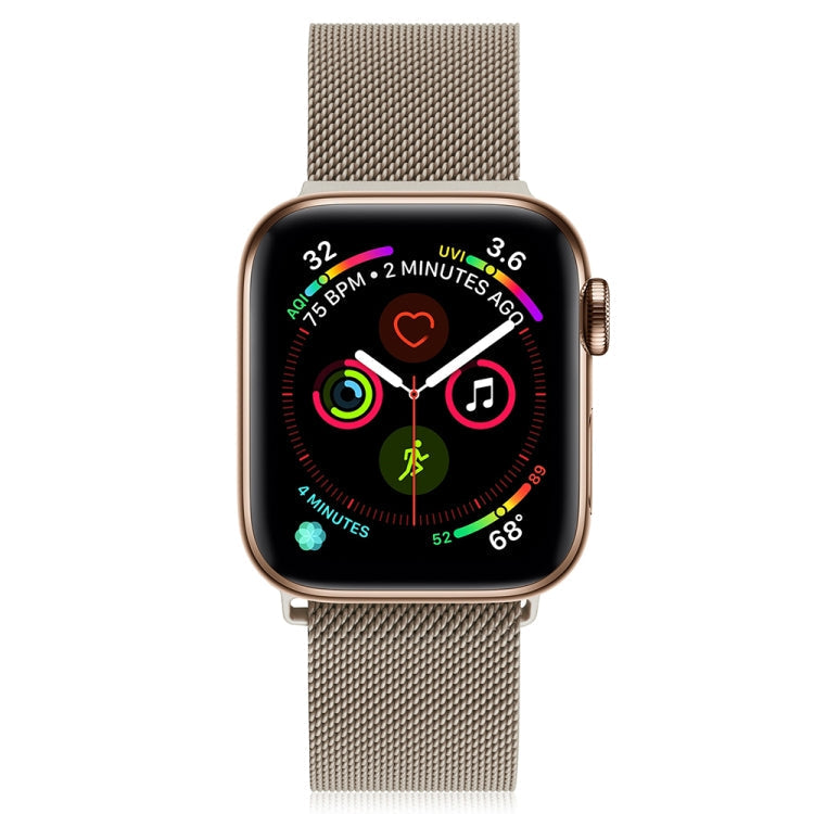 Stornfield | Frerndorf | Milanese Stainless Steel Strap for Apple Watch Series 9&8&7 41 mm / SE 3&SE 2&6&SE&5&4 40 mm / 3&2&1 38 mm (Vintage Gold)