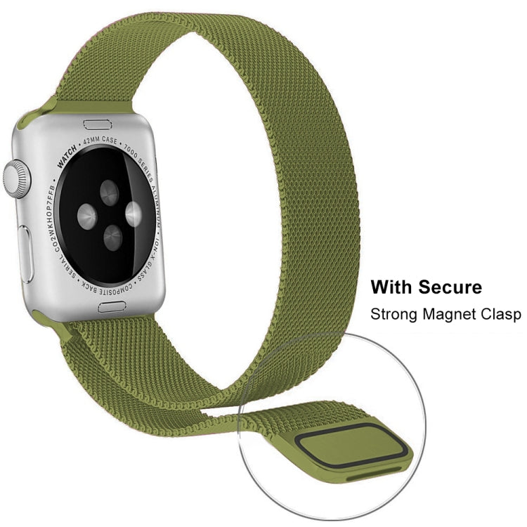 Stornfield | Frerndorf | Bracelet de montre en acier inoxydable milanais pour Apple Watch Series 9&8&7 41mm / SE 3&SE 2&6&SE&5&4 40mm / 3&2&1 38mm (Marron)